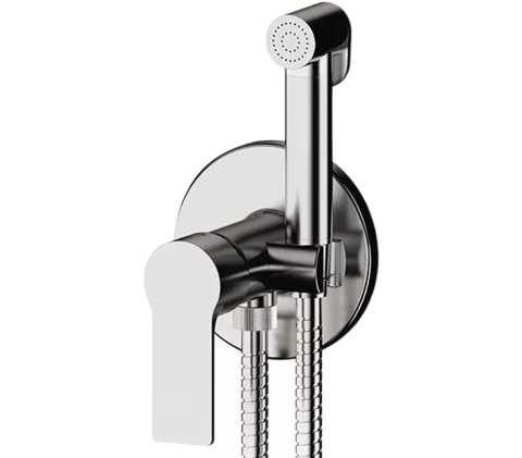 REMER EY65W Гигиенический душ со смесителем скрытого монтажа (душевой шланг и скрытая часть в комплекте) energy