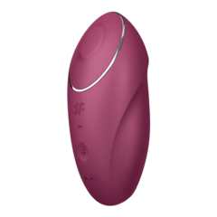 Клиторальный стимулятор с вибрацией Satisfyer Tap&Climax 1 бордовый