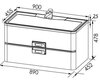 Aquanet 175311 Компл.1 - Тумба Паллада 90 цв.слоновая кость (175311)