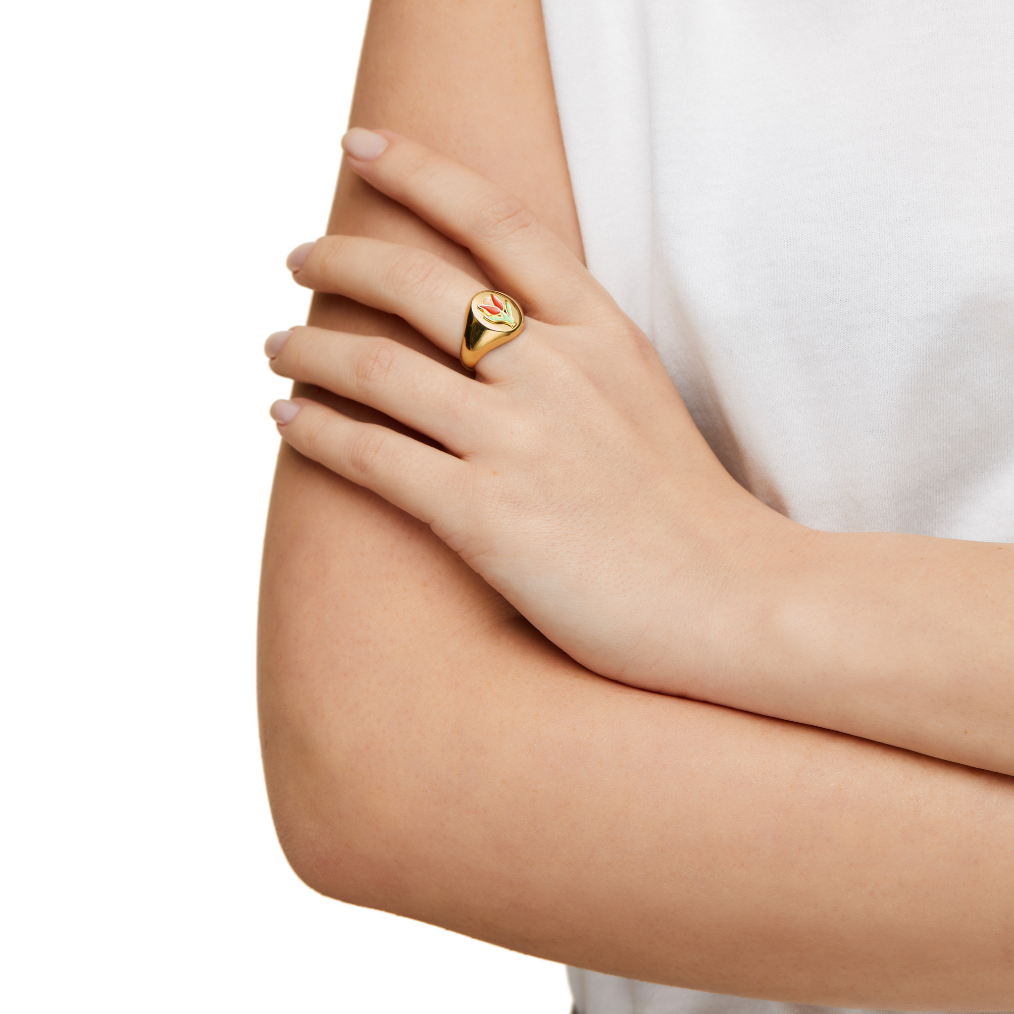 Кольцо Gold Tulip Ring