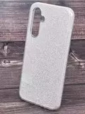 Силиконовый чехол блестящий Sparkle Case Блеск для Samsung Galaxy A54 (Серебро)