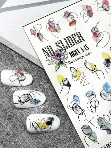 Слайдер-дизайн Nail Design Max A-18