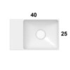 Globo B6R41.BI Раковина LE LASTRE 40x25 RH, цвет белый глянцевый