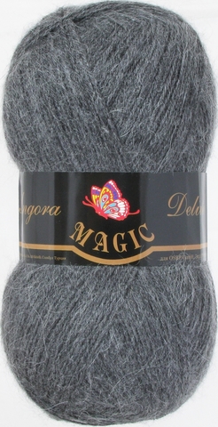 Пряжа Angora Delicate Magic 1130 Темно-серый меланж -