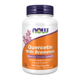 Кверцетин с бромелаином, Quercetin with Bromelain, Now Foods, 120 капсул 1