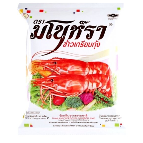 Чипсы из тапиоки с мясом креветки Manora Fried Shrimp Chips, 32 гр