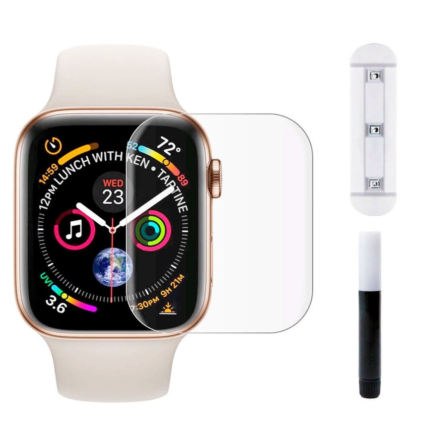 Защитное стекло 3D Full Glue 38 mm для Apple Watch: Прозрачное