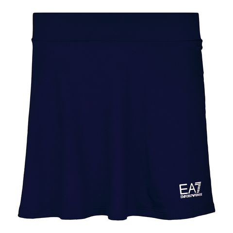Теннисная юбка EA7 Woman Jersey Miniskirt - navy blue