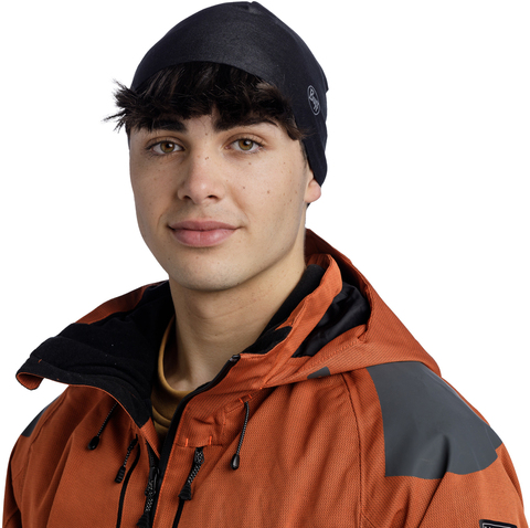 Картинка шапка Buff Hat Thermonet Solid Black - 3
