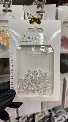 Объемные фигурки для ногтей бантики жемчужные