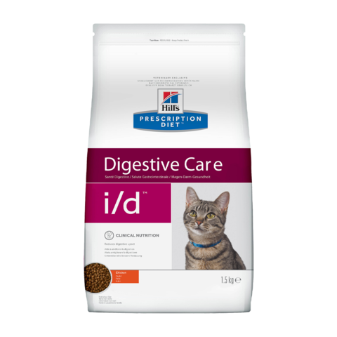 Hill's Prescription Diet i/d Digestive Care Сухой диетический корм для кошек при расстройствах пищеварения, жкт с курицей