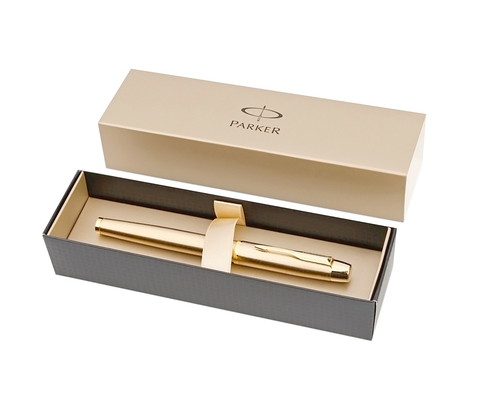 Ручка-роллер Parker IM T223, Brushed Metal Gold GT (R0811700)