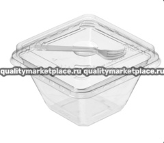 ПР-УП-109х65 (ПЭТ) (цвет:прозрачный) (420 шт/кор) (+крышка)