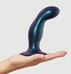 Темно-синяя насадка Strap-On-Me Dildo Plug Snaky size M - 