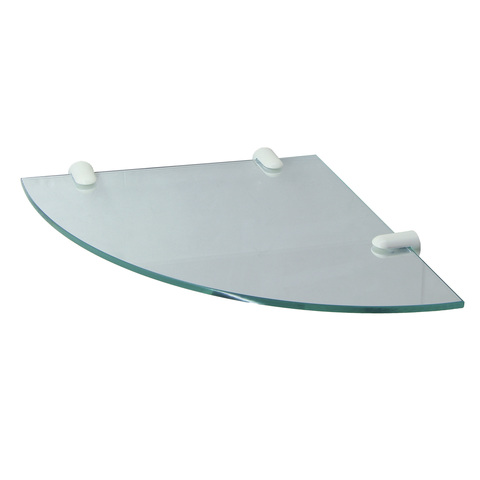 WasserKRAFT K-533WHITE Полка  стеклянная угловая