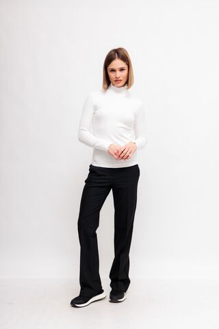 Marc Cain Sports Водолазка хлопковая с рюшами