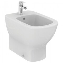 Ideal Standard T456901 TESI Напольное пристенное биде, с отверстием под смеситель, с отверстием перелива, с крепежом фото