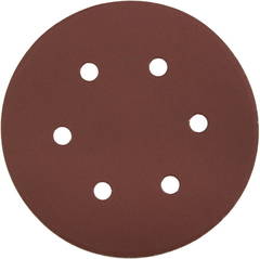 Круг шлифовальный ЗУБР ?Мастер? универсальный, из абразивной бумаги на велкро основе, 6 отверстий, Р320, 150мм, 5шт