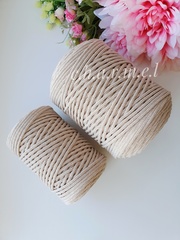 Creme brulee cotton cord 4 mm