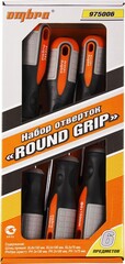 Ombra 975006 Набор отверток стержневых ROUND GRIP, 6 предметов 55288