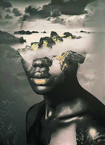 Картина на натуральном холсте 70х100см Garda Decor Mystique-1 с золотой поталью