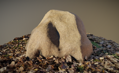 Декоративная крышка камень D80/50 на прудовые фильтры - Коричневый