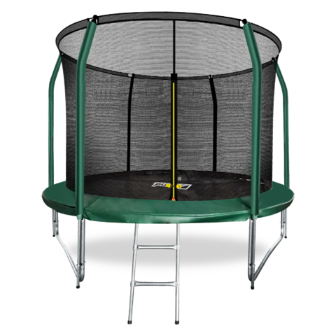 ARLAND Батут премиум 10FT с внутренней страховочной сеткой и лестницей (Dark green)