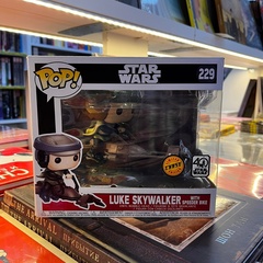 Funko POP! Star Wars: Luke Skywalker with speeder bike (Chase Exc) (229) (Б/У)