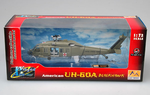 Модель Американский Вертолет UH-60 Black Hawk масштаб 1:72