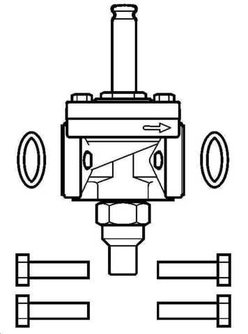 Клапан электромагнитный EVRA 25 Danfoss 032F6226