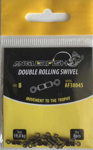 Anglerfish Double rolling swivel #8 Двойной вертлюжок (продажа от 5 шт)