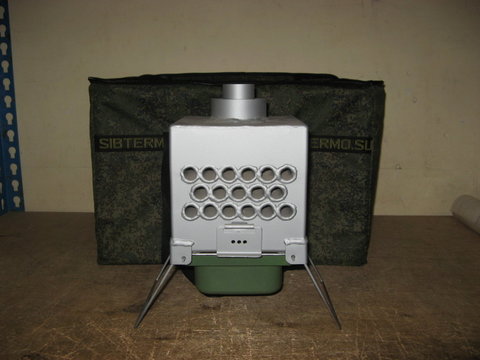 Теплообменник в палатку Сибтермо СТ-2,3 + горелка, сумка. К-т 03