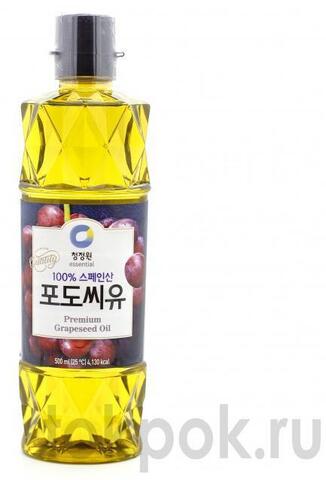 Масло из виноградных косточек, рафинированное Daesang Premium Grapeseed oil, 500 мл