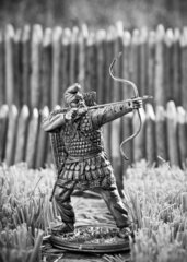 Оловянный солдатик Скиф стреляющий из лука