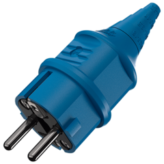 MENN Вилка кабельная №10838 16A 2P+E 230V IP44 (синий) SCHUKO