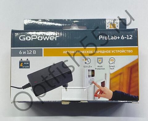 Зарядное устройство для свинцово-кислотных аккумуляторов 6V и 12V GoPower ProLab+ 6-12 1.5A