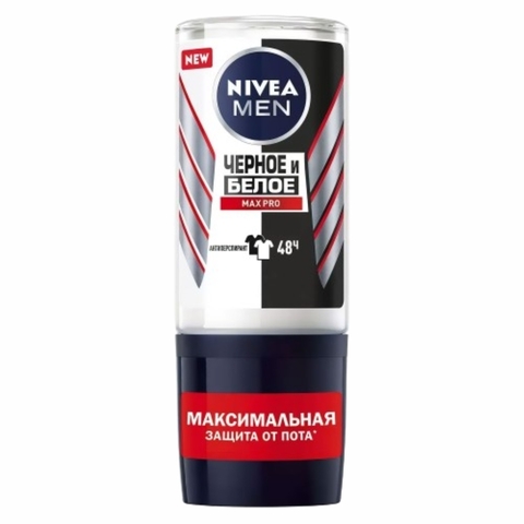 Дезодорант NIVEA Черное и Белое Max Pro д/муж 50 мл ролик ГЕРМАНИЯ