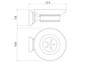 Aquatek AQ4503PG AQ4503PG КЛАССИК мыльница, полир. золото