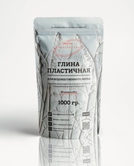Глина пластичная белая, 1 кг
