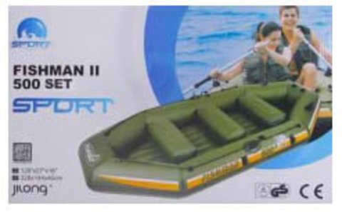 Купить Лодка надувная Fishman II 500 BOAT (весла+насос) JL007212N недорогои акции от производителя.
