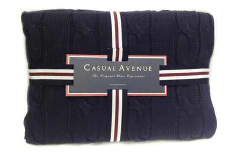 Плед 130х170 L'appartement Messina темно-синий