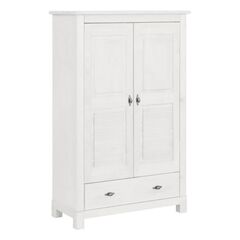 Шкаф для одежды низкий с полками Рауна 21 (белый воск), 97x150x42 см