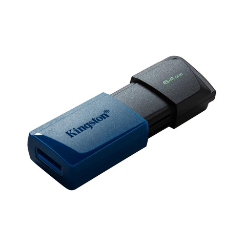 Флеш-память Kingston DataTraveler Exodia M,64Гб,USB3.2 син 2P(2шт в упак)