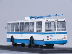 ZIU-682B trolleybus with operating rod blue-white Start Scale Models (SSM) 1:43