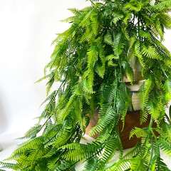 №2 Ампельное растение, искусственная зелень свисающая, Папоротник, 80 см.
