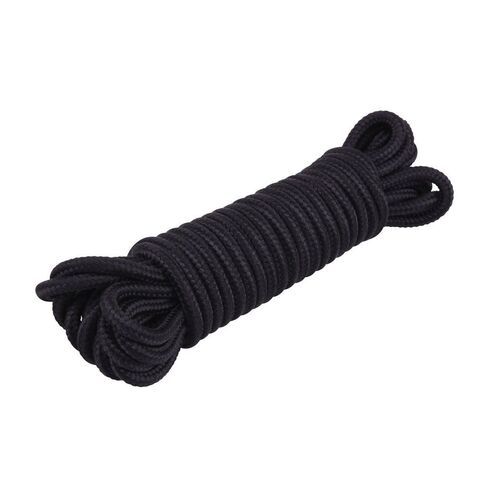 Хлопковая черная верёвка для любовных игр Mini Silk Rope - 10 м. - Chisa Hi-Basic CN-484538642