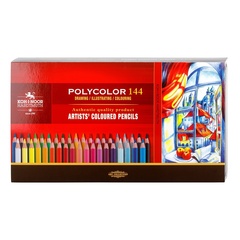 Карандаши цветные художественные KOH-I-NOOR POLYCOLOR 3828, 144 цвета