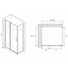 Abber Sonnenstrand AG04130S-S100 Душевой уголок, 130x100x195, цвет: хром