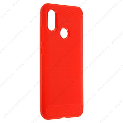 Накладка Carbon 360 силиконовая для Xiaomi Mi 8 красный