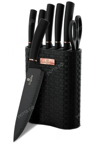 Набор ножей из 7 предметов BH-2501 Black Rose Collection - Черный - купить 1